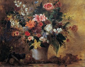 Still Life With Flowers — Eugène Delacroix