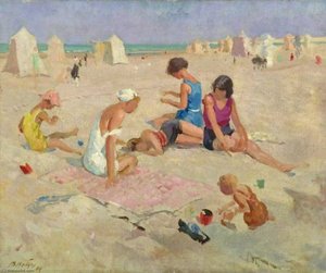 On The Sands, Le Touquet, France — Francis Edwin Hodge