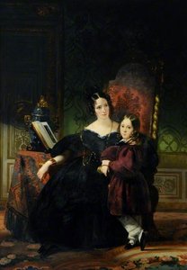 Lady Clifford Constable, With Her Son, Talbot
