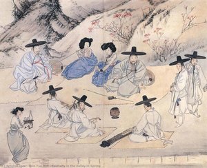 Festivity In The Valley In Spring — Shin Yun-bok