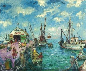 Live Lobsters At Joe's — David Davidovich Burliuk