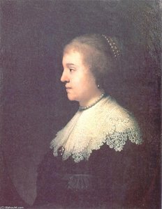 Portrait Of Princess Amalia Van Solms — Rembrandt Van Rijn, Baroque