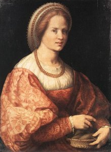 Lady With A Basket Of Spindles — Jacopo Carucci