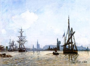View Of Rouen — Johan Barthold Jongkind