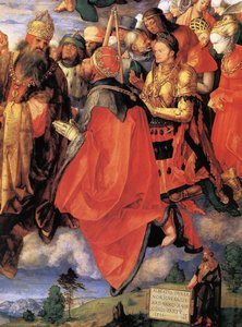 The Adoration Of The Trinity (detail) — Albrecht Dürer, Northern Renaissance