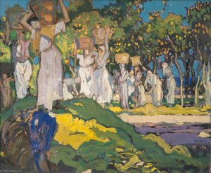 Picking Lemons — Frank Brangwyn