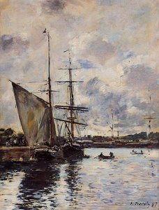 Deauville, The Harbor — Eugène Louis Boudin