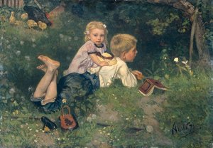 The Butterflies, August Allebé, 1871 — August Allebé