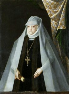 Portrait of Queen Anna Jagiellon in a widow costume