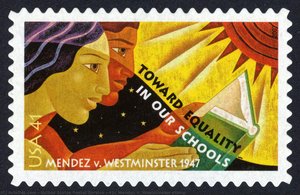 41c Mendez V. Westminster Stamp — United States Postal Service, Contemporary Realism
