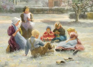 Children In A Summer Meadow — Evert Pieters