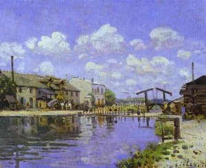 The Saint Martin Canal — Alfred Sisley, Impressionist Landscape
