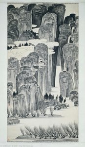 Song-style Landscape — Qi Baishi
