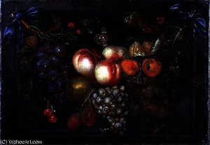 Still Life of Fruit in a Stone Niche