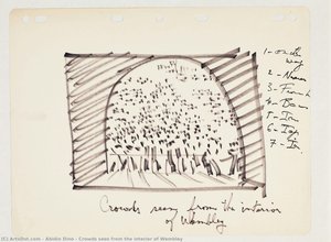 Crowds Sees From The Interior Of Wembley — Abidin Dino