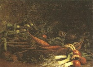 Still Life With A Basket Of Vegetables — Vincent Willem Van Gogh, Post-impressionism