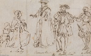 Study Of 16th Century Costumes — Charles Robert Leslie