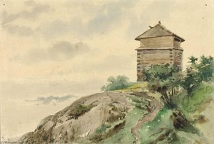 Block House, Alaska, 1887 — Theodore J. Richardson