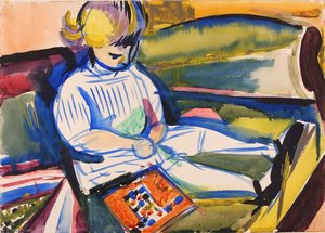 Child On Sofa — Henry Lyman Saÿen