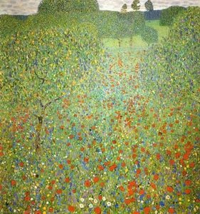 Poppy Field, 1907 - Vienna, Osterreichische Museum Für Angewandte Kunst — Gustav Klimt, Art Nouveau