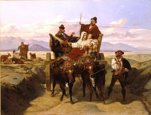 Paysans dans la campagne (titre récent) Bergers dans un paysage (titre ancien)