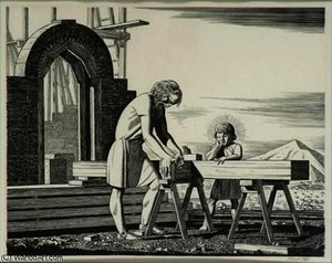 A Certain Carpenter And Son — Rockwell Kent