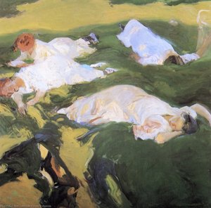 The Siesta — Joaquín Sorolla Y Bastida, Impressionism