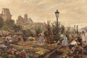 The Flower Market — Marie Francois Firmin-girard