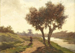 Landscape With Two Trees — Paul Joseph Constantine Gabriel