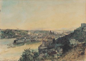 View Of Passau — Rudolf Von Alt
