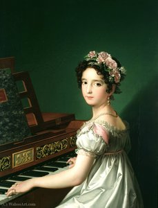 Manuela González Velázquez, Playing The Piano — Zacarías González Velázquez