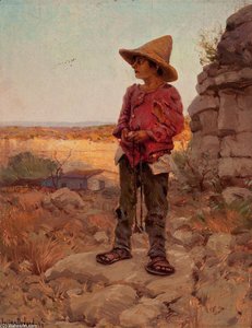Goat Herder At The San Antonio Quarry — Robert Julian Onderdonk