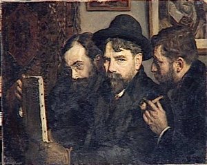 Groupe d'amis, dit aussi Les trois amis