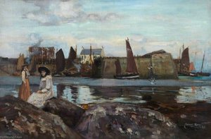 Harbour And Figures — James Kay