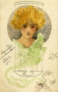 Girls Heads In A Circle — Raphael Kirchner