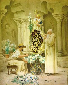 Preparations For The Procession — Jehan Georges Vibert