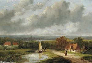 A Panoramic Summer Landscape