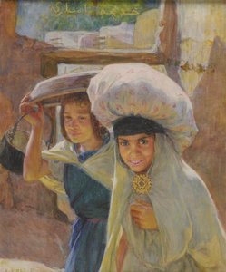 Laveuses — Alphonse Etienne Dinet (nasreddine Dinet)