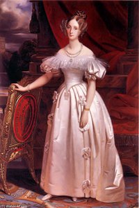 Portrait Of Louise Of Orléans, The First Queen Of The Belgians — Claude Marie Paul Dubufe