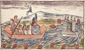 Montezuma Ii Leaving Rapidly After Hearing Of The Landing