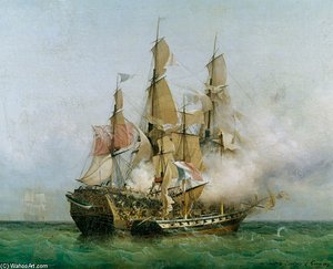 The Taking Of The 'kent' By Robert Surcouf In The Gulf Of Bengal, 7th October — Ambroise Louis Garneray