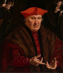 Portrait of Erard de la Marck, Jan Cornelisz Vermeyen, c. 1528 - c. 1530