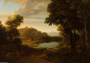Italian Landscape With Lake