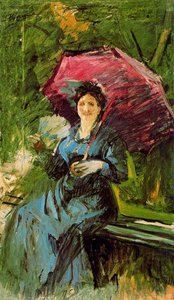 Teresa with umbrella