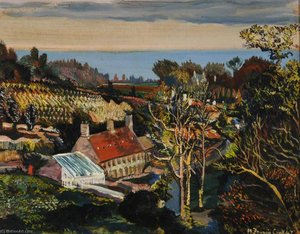 A Valley Farm Above Grouville, Queen's Valley, Jersey — Francis Ferdinand Maurice Cook