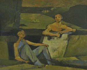 Quarrymen By An Entrenchment — John Keith Vaughan