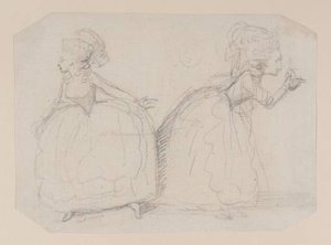 Two Young Women Looking In Different Directions — Sir Nathaniel Dance Holland