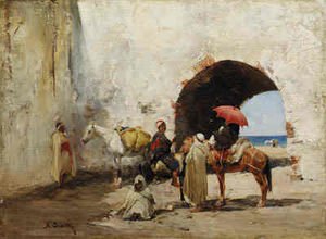 A Rest By The Beach — Alberto Pasini