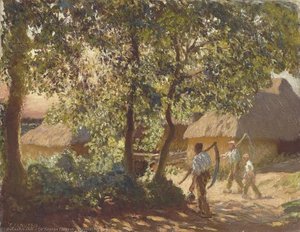 Haymakers — Sir George Clausen, Impressionism