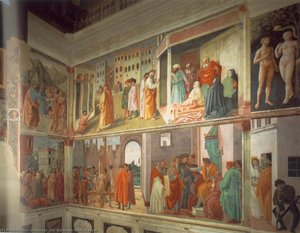 Frescoes In The Cappella Brancacci (right View) — Masaccio, Early Renaissance Realism